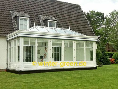 Weiße englische / viktorianische Wintergärten vom Profi